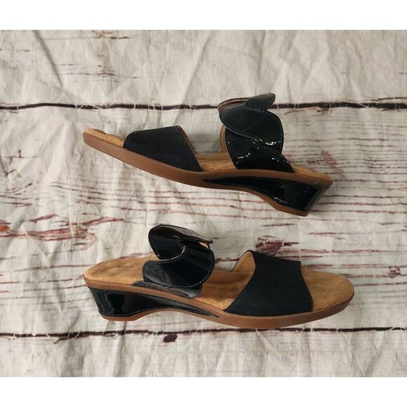 Walking Cradles Slid One Two Strap Heeled Sandal Size 9N - Picture 3 of 7